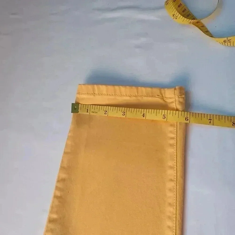 I Love H81 Women Low Rise Skinny Jeans Yellow Size 26/2 Mustard Stretch Y2K